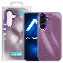 Capa Duro Designer com Glitter para Samsung Galaxy S26 Roxo